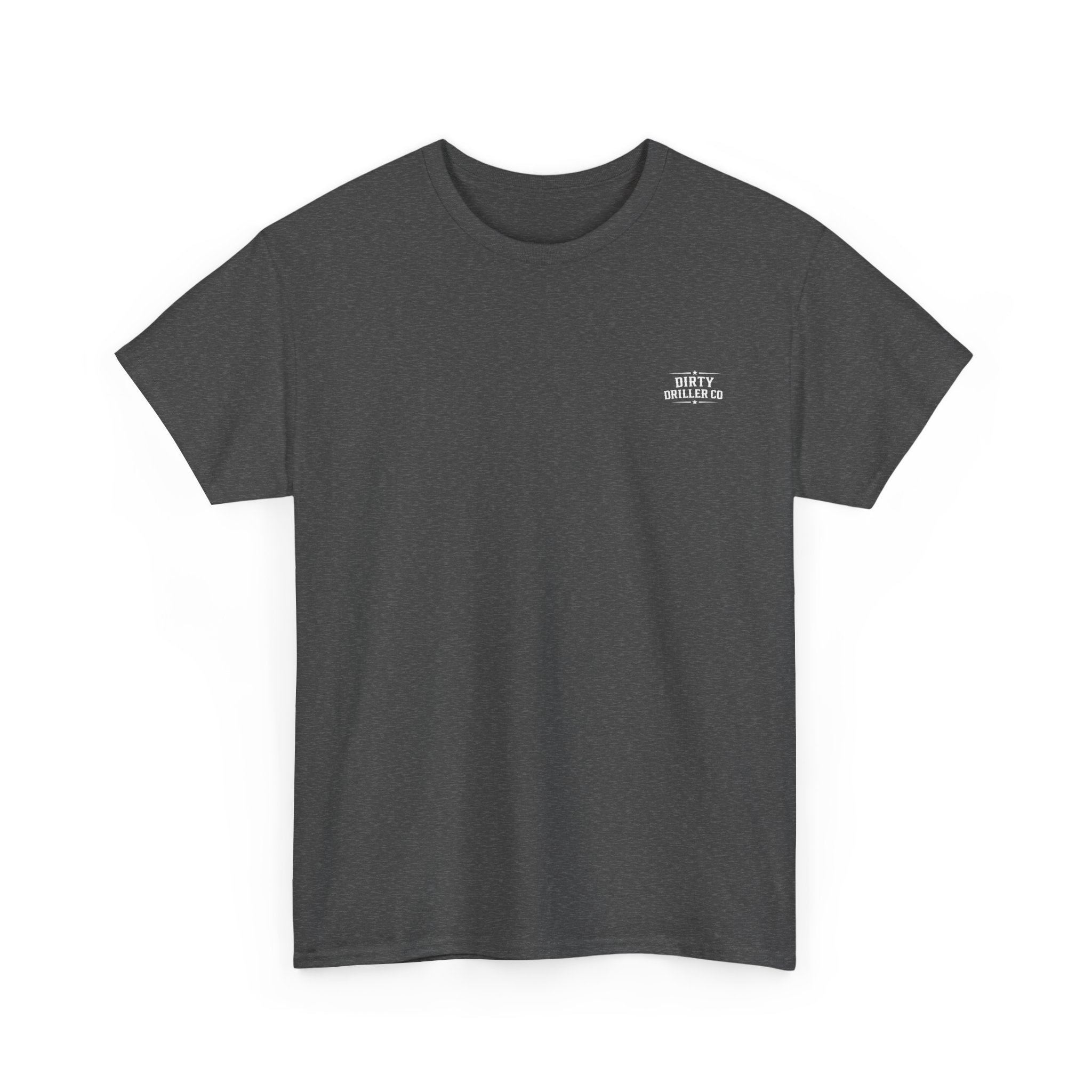 Dirty Driller Co. White Stripper Logo Graphic Tee