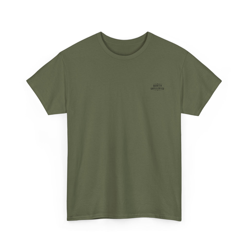 Dirty Driller Co. Black Stripper Logo Graphic Tee