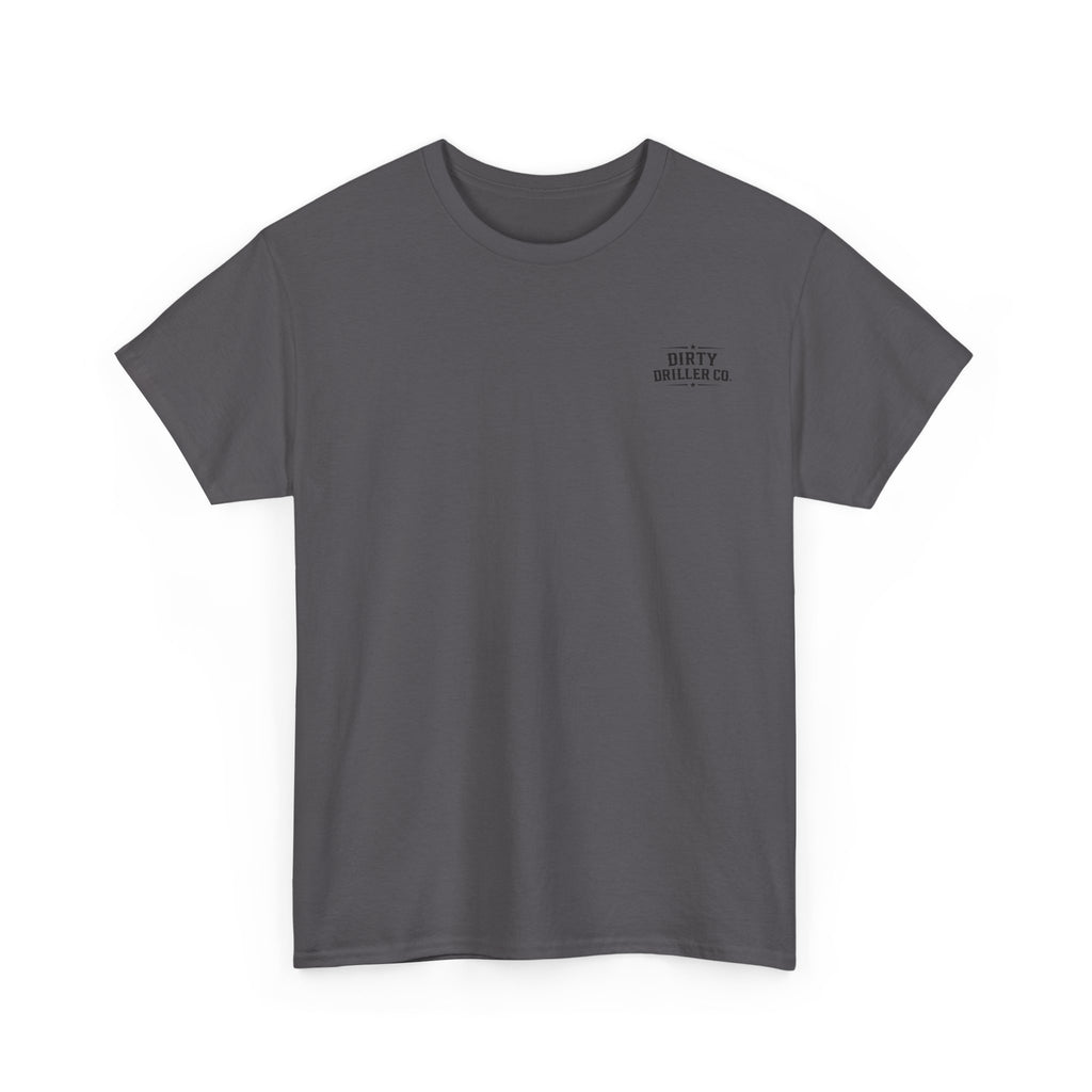 Dirty Driller Co. Black Graphic Dirty Hands Produce Clean Energy Tee