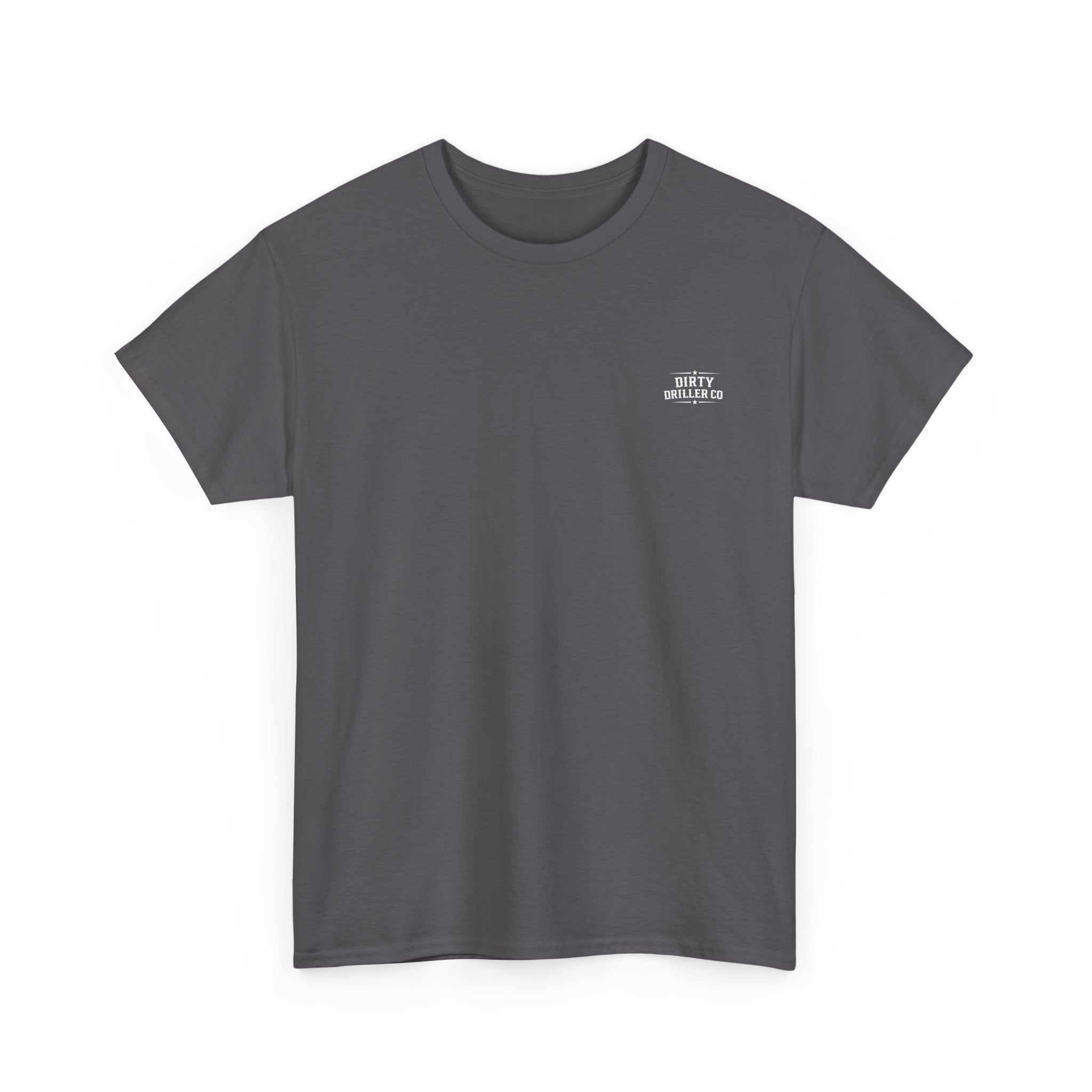 Dirty Driller Co. White Stripper Logo Graphic Tee