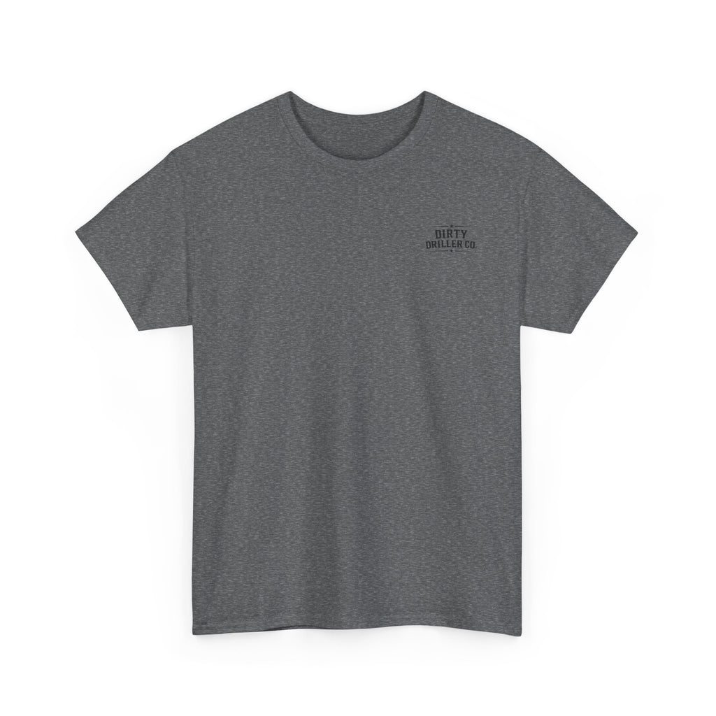 Dirty Driller Co. Black Stripper Logo Graphic Tee