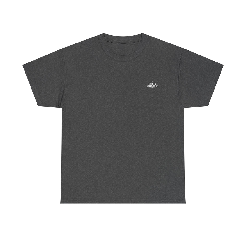 Dirty Driller Co. White Stripper Logo Graphic Tee