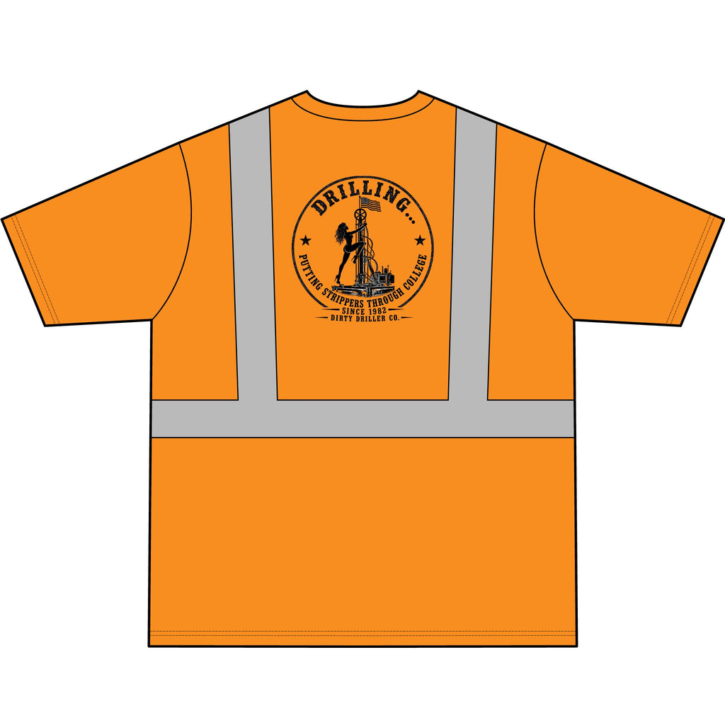 Dirty Driller Co. Stripper Logo High-Visibility Safety Shirt