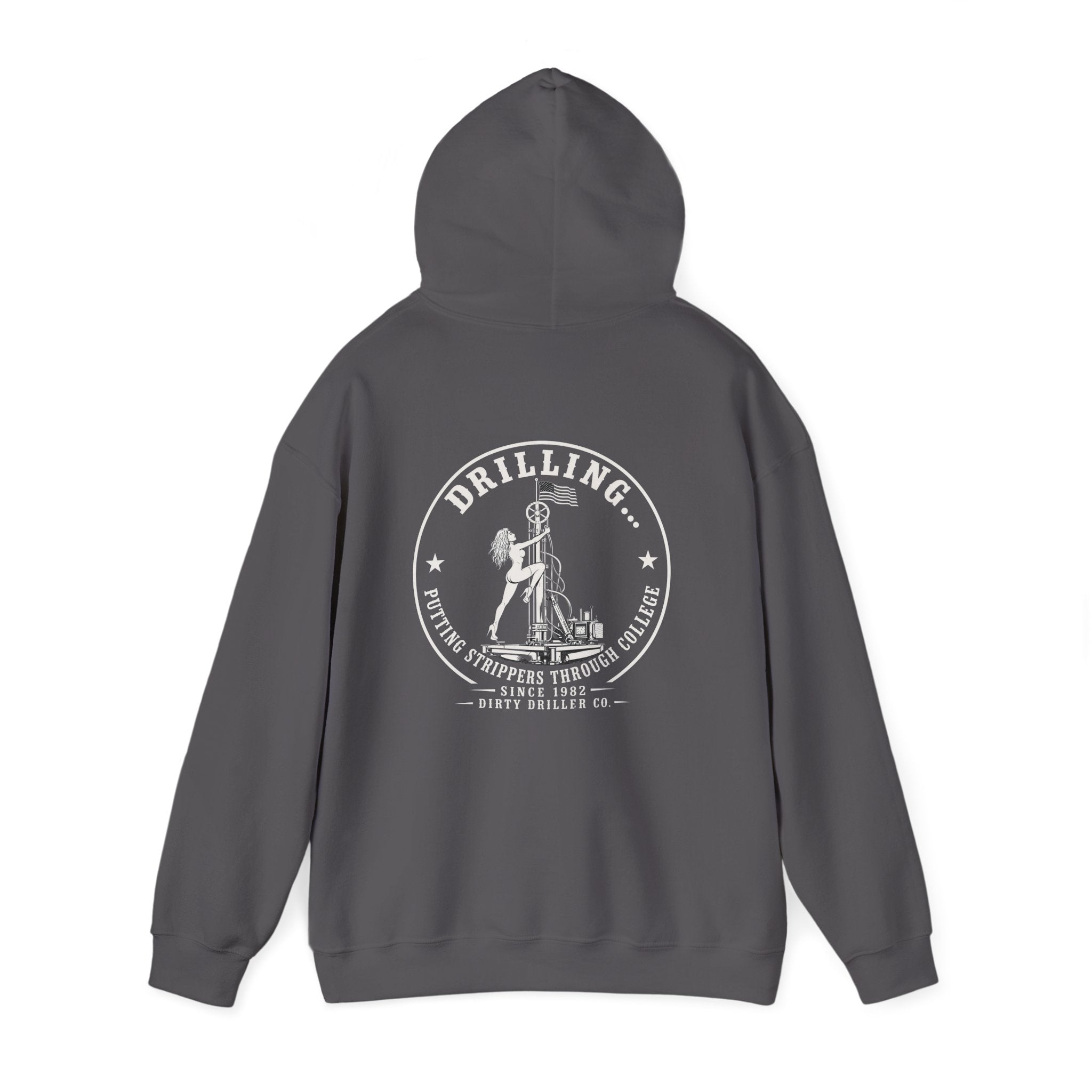 Dirty Driller Co. White Stripper Graphic Hoodie