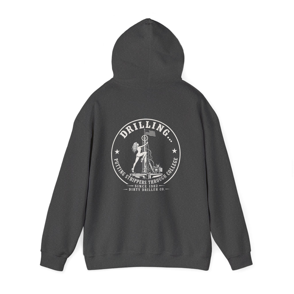 Dirty Driller Co. White Stripper Graphic Hoodie
