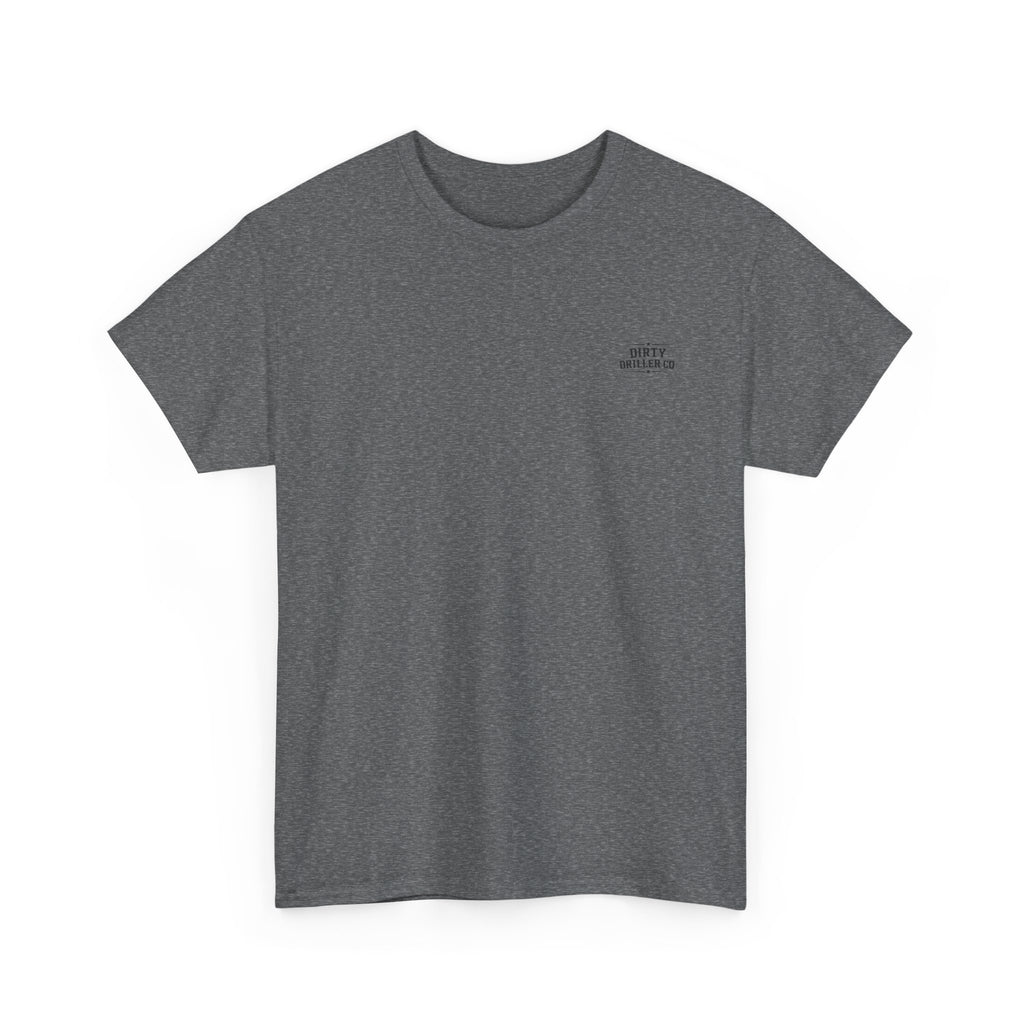 Dirty Driller Co. Black Stripper Logo Graphic Tee