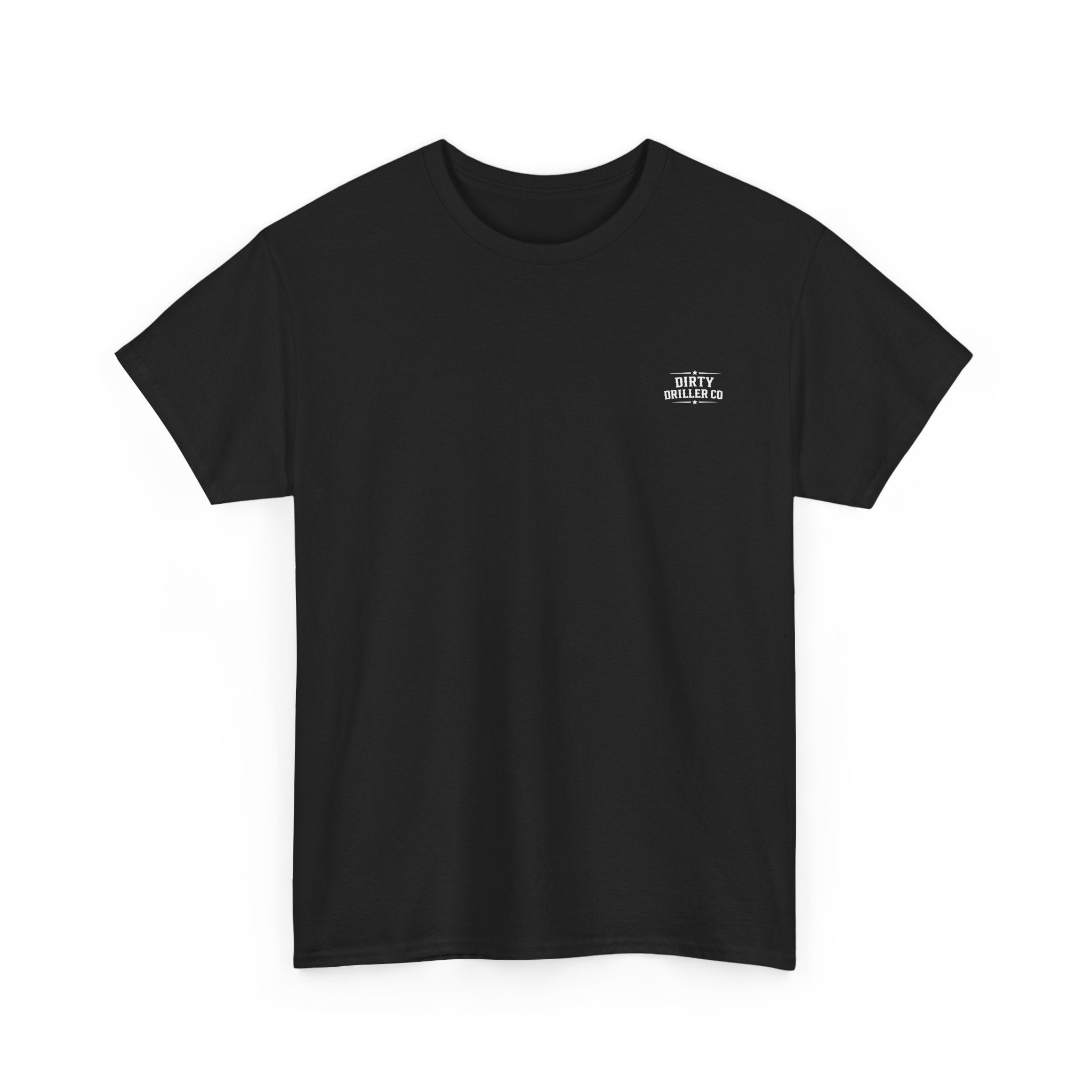 Dirty Driller Co. White Stripper Logo Graphic Tee