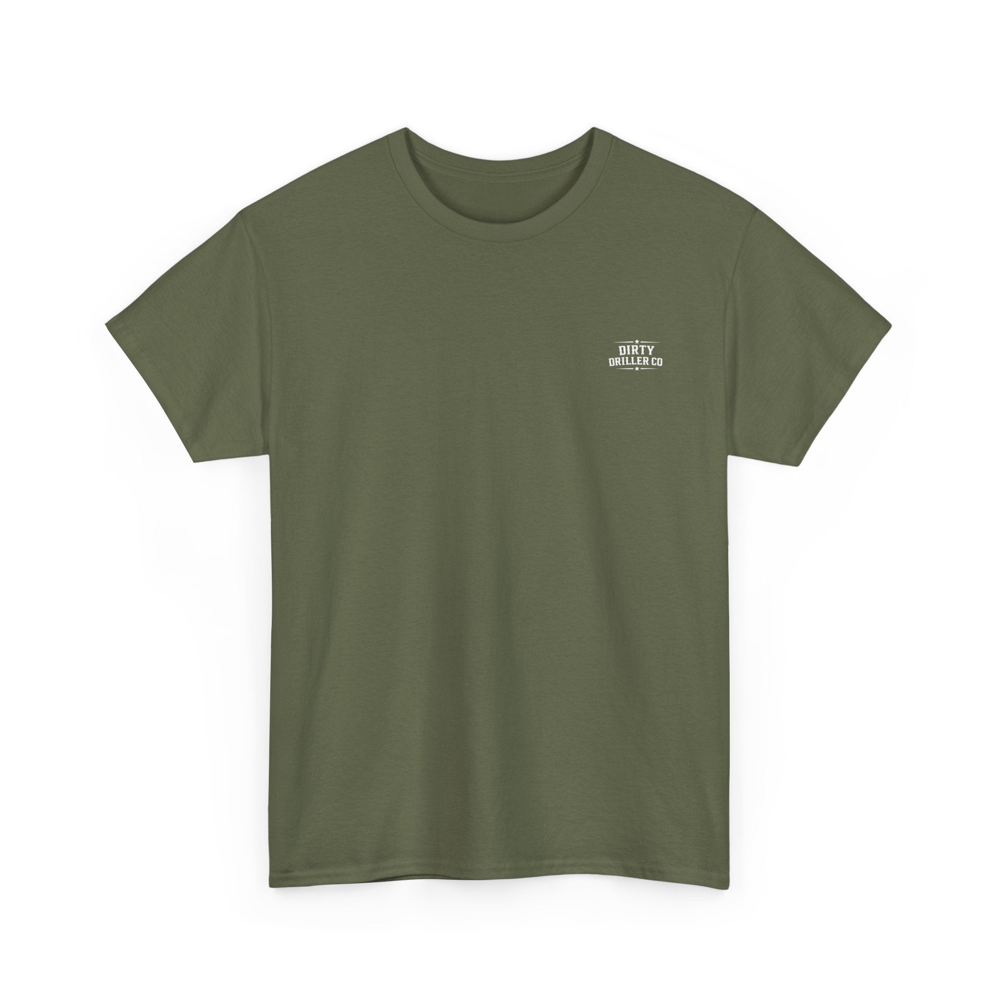 Dirty Driller Co. White Stripper Logo Graphic Tee