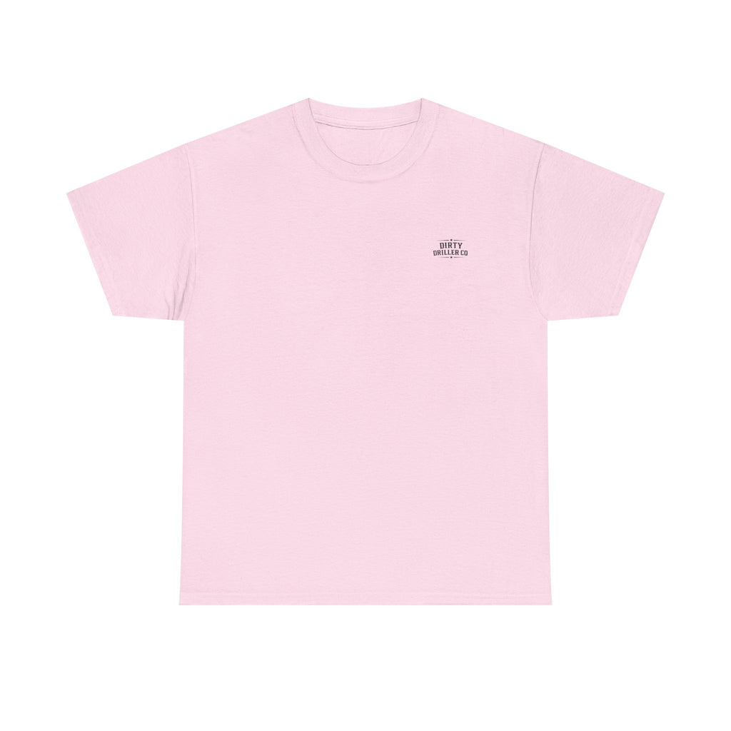 Dirty Driller Co. Black Stripper Logo Graphic Tee