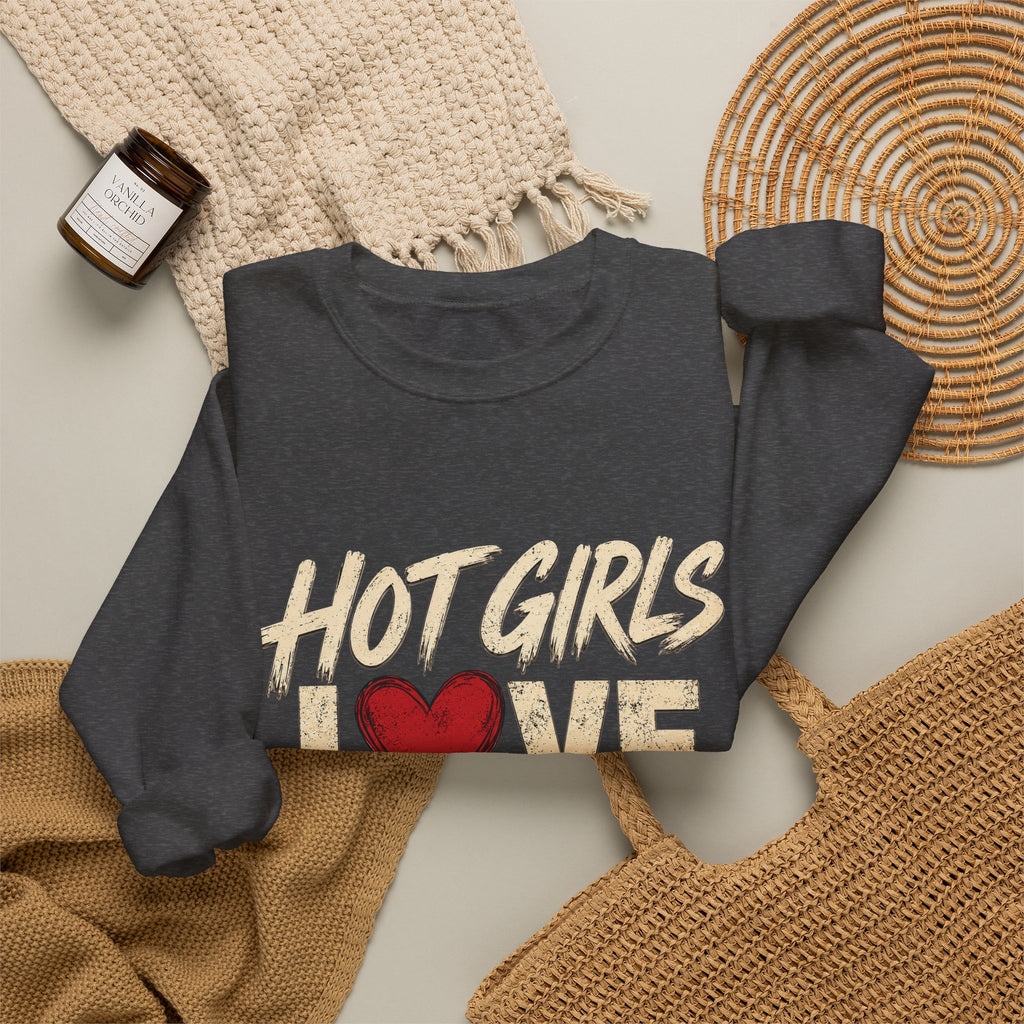 Dirty Driller Co. Hot Girls Love Drillers Crewneck Sweatshirt