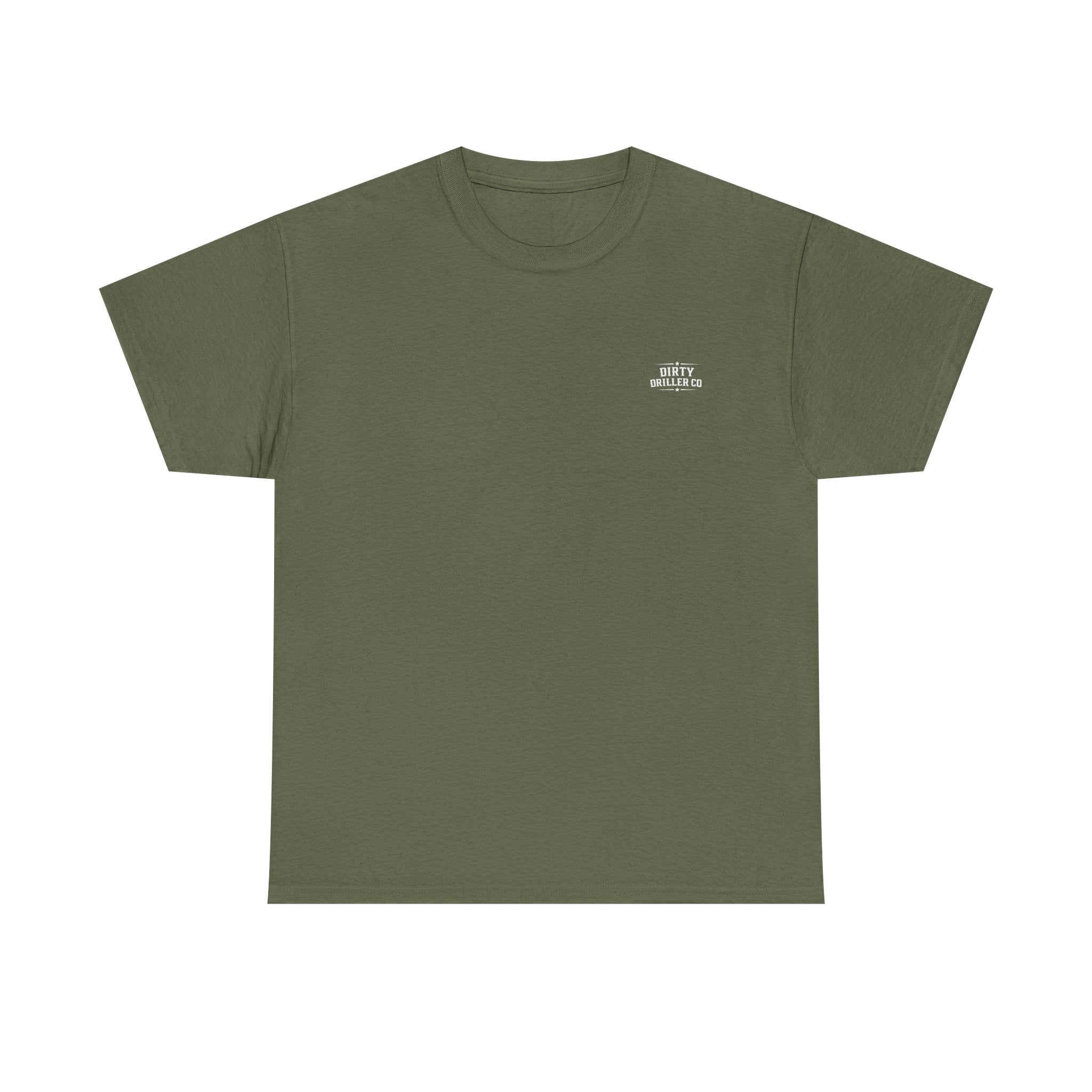 Dirty Driller Co. White Stripper Logo Graphic Tee