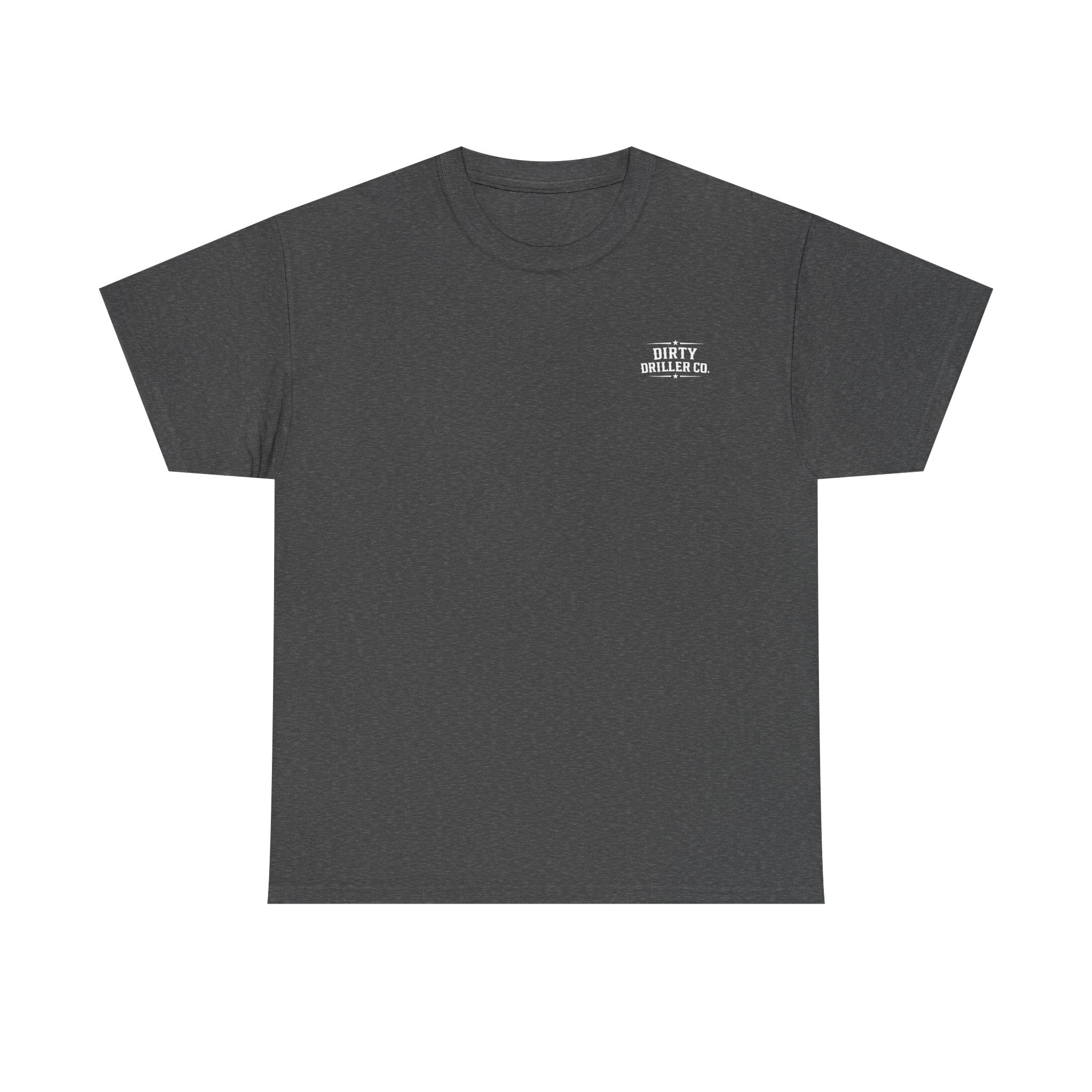 Dirty Driller Co. White Stripper Logo Graphic Tee