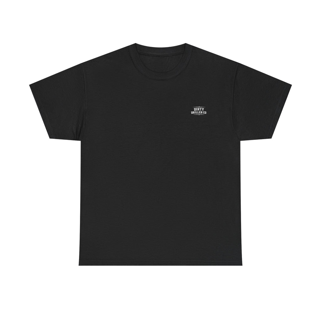 Dirty Driller Co. White Stripper Logo Graphic Tee