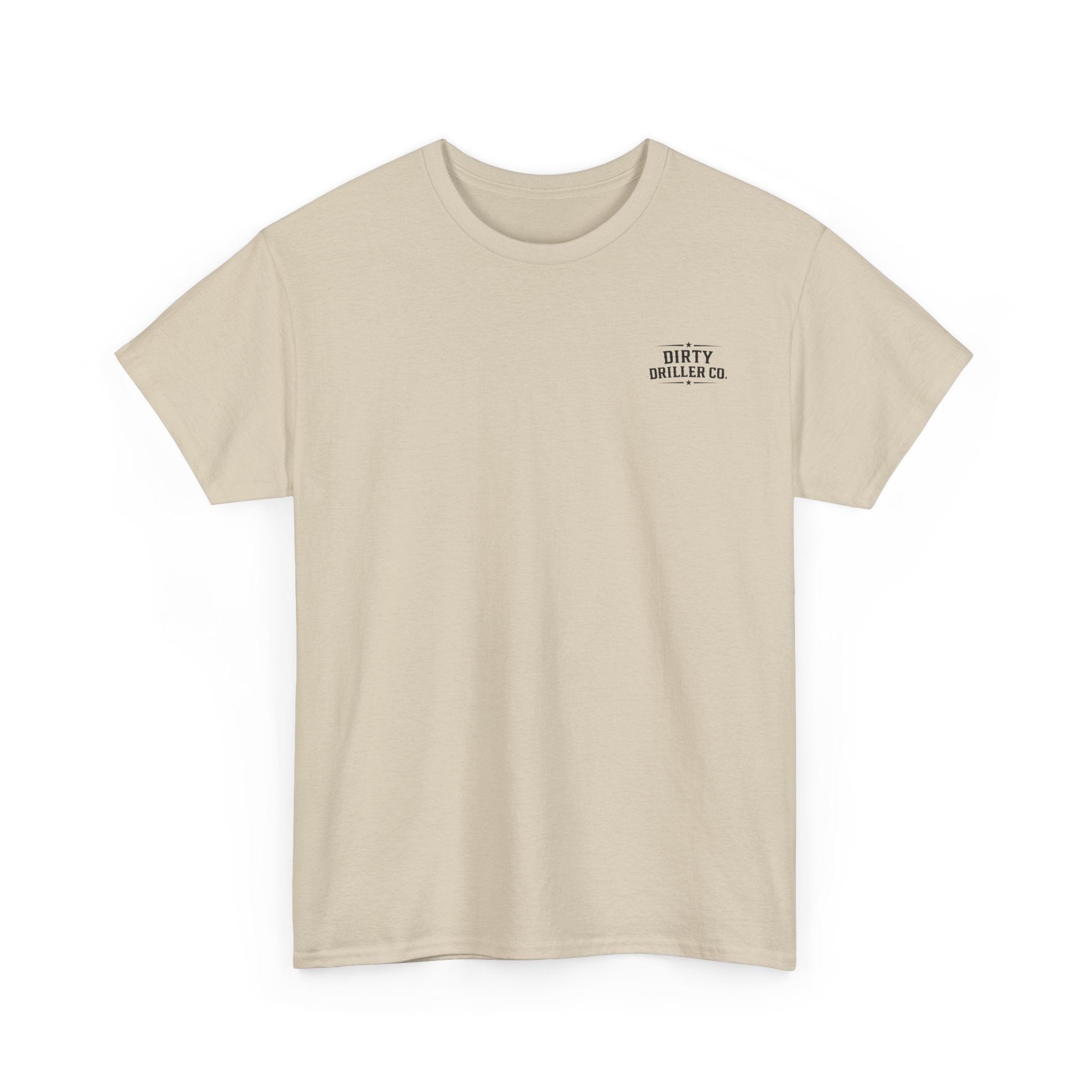 Dirty Driller Co. Black Stripper Logo Graphic Tee