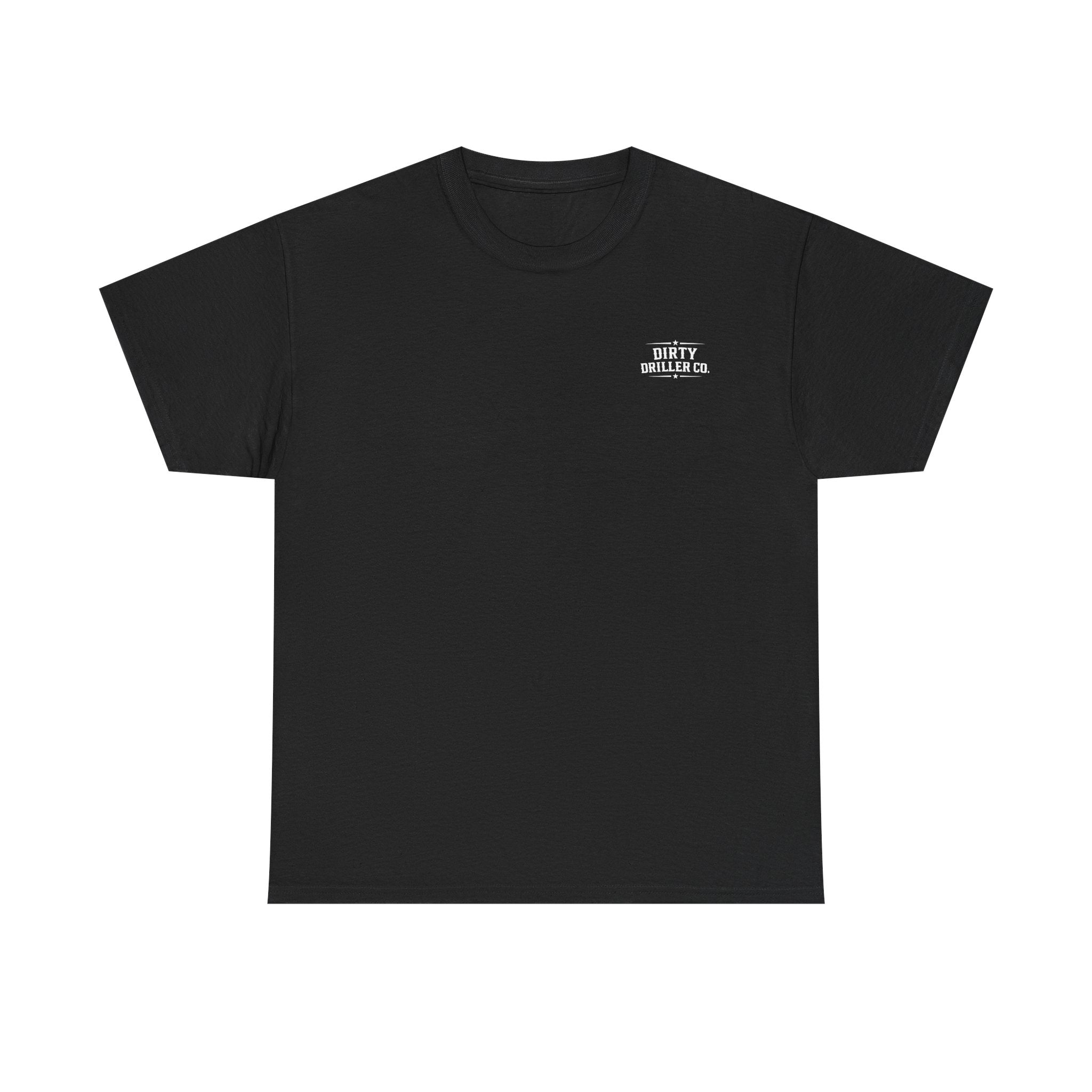 Dirty Driller Co. White Stripper Logo Graphic Tee