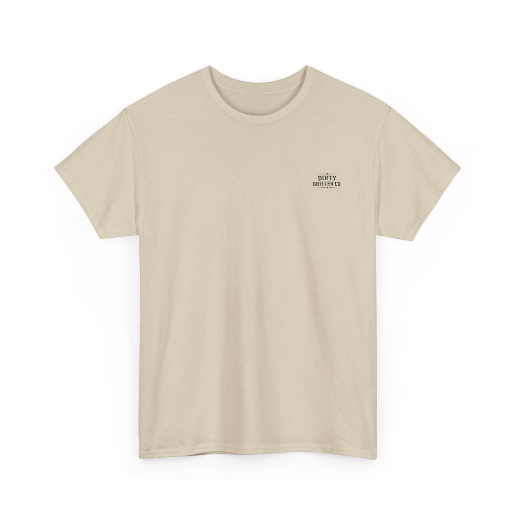 Dirty Driller Co. Black Stripper Logo Graphic Tee