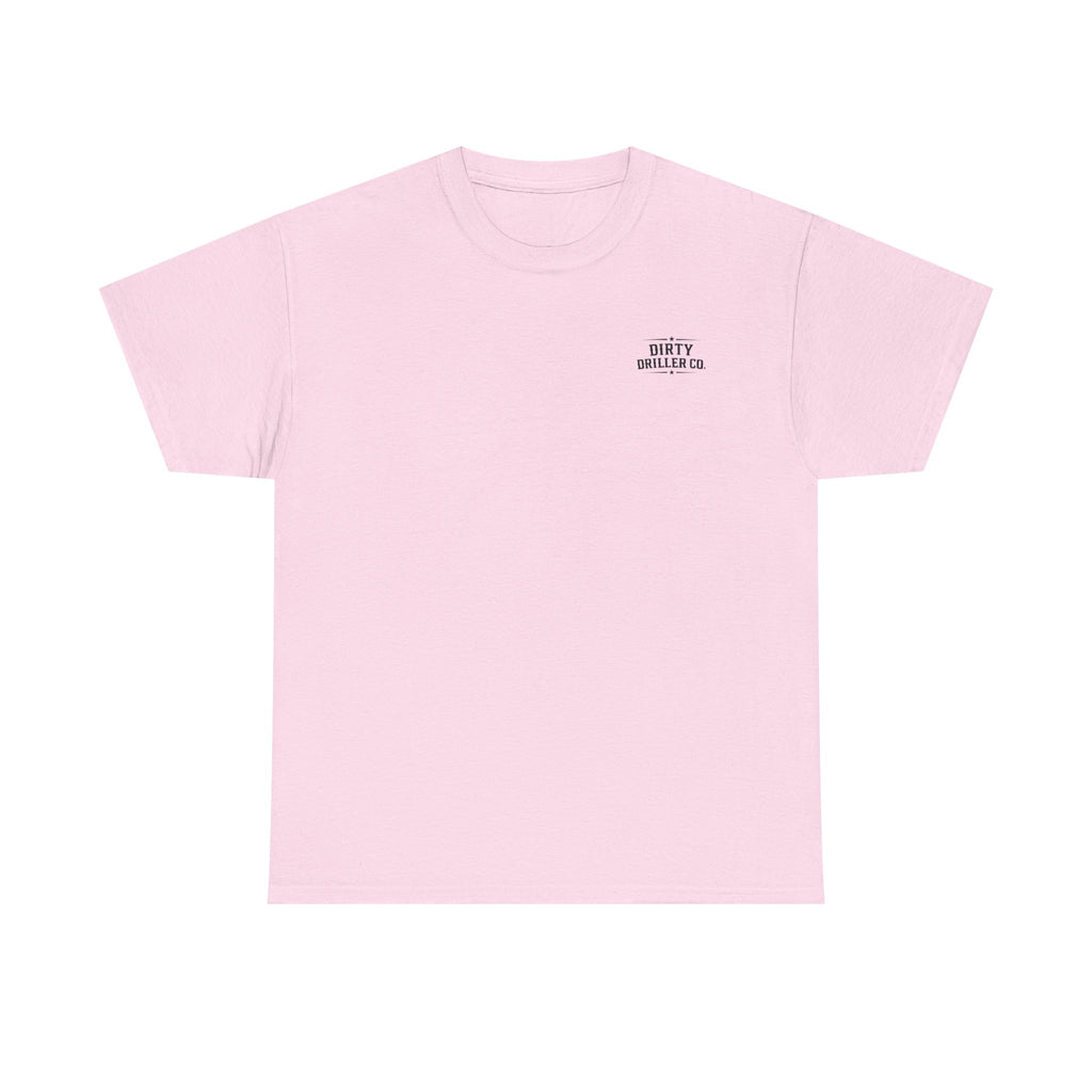 Dirty Driller Co. Black Stripper Logo Graphic Tee