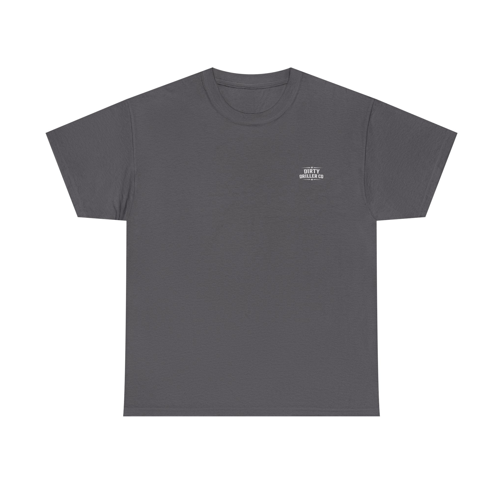Dirty Driller Co. White Stripper Logo Graphic Tee