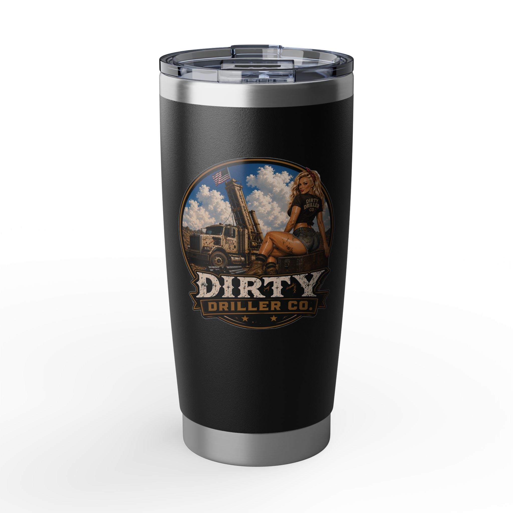 Dirty Driller Co. RC Signature 20 oz Stainless Steel Tumbler