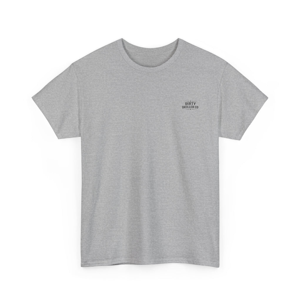 Dirty Driller Co. Black Stripper Logo Graphic Tee